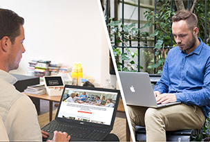 Stap 1 - The Heat scan asks questions online about the cooperation between two colleagues that work together. They answer the questions separately.